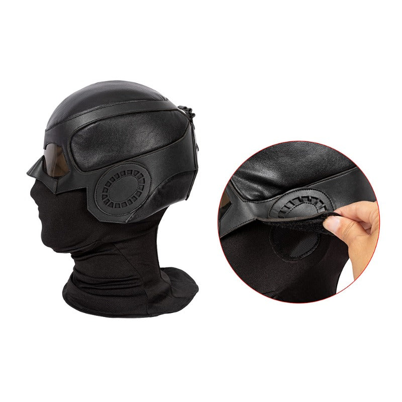 Halloweez Black Noir Cosplay Jumpsuit - The Ultimate Halloween Superhero Costume for Adults