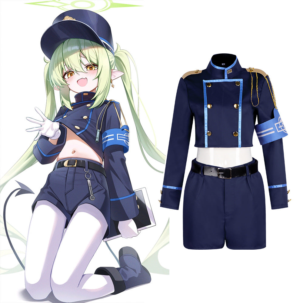 Azure Archive Cosplay Costume Blue Archive Railway Twin Academy Uniform Game Costume - Halloweez