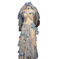 Bride Handmade Flower Wedding Dress Princess Dress - Elegant Cosplay Costume - Halloweez