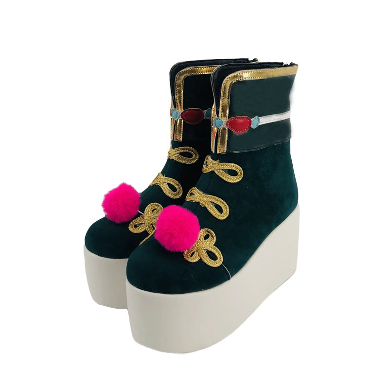 Lolita Little Zombie Cosplay Shoes for Anime Conventions and Performances - Halloweez