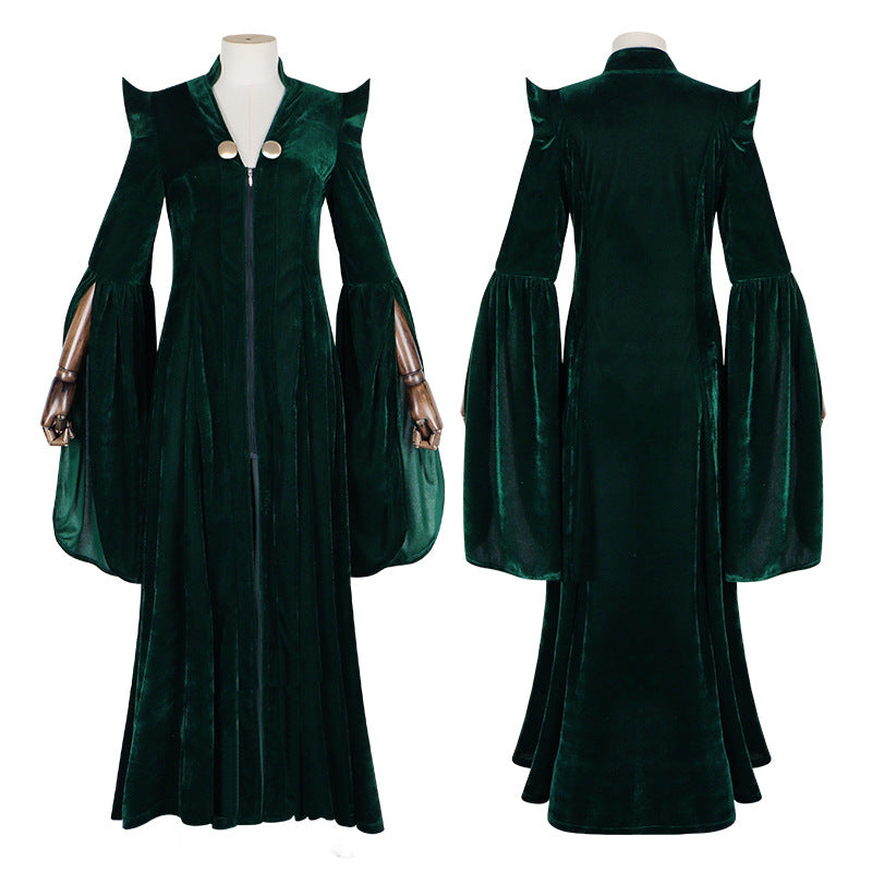 Harry Potter Minerva McGonagall Professor Headmaster Robe Cosplay Costume - Halloweez