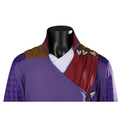 Halloweez Dekarios Cosplay Costume - Baldur's Gate Inspired Purple Uniform Full Set for Halloween