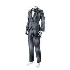 The Nightmare Before Christmas Jack Skellington Cosplay Costume Full Set for Men Halloween Christmas Party - Halloweez