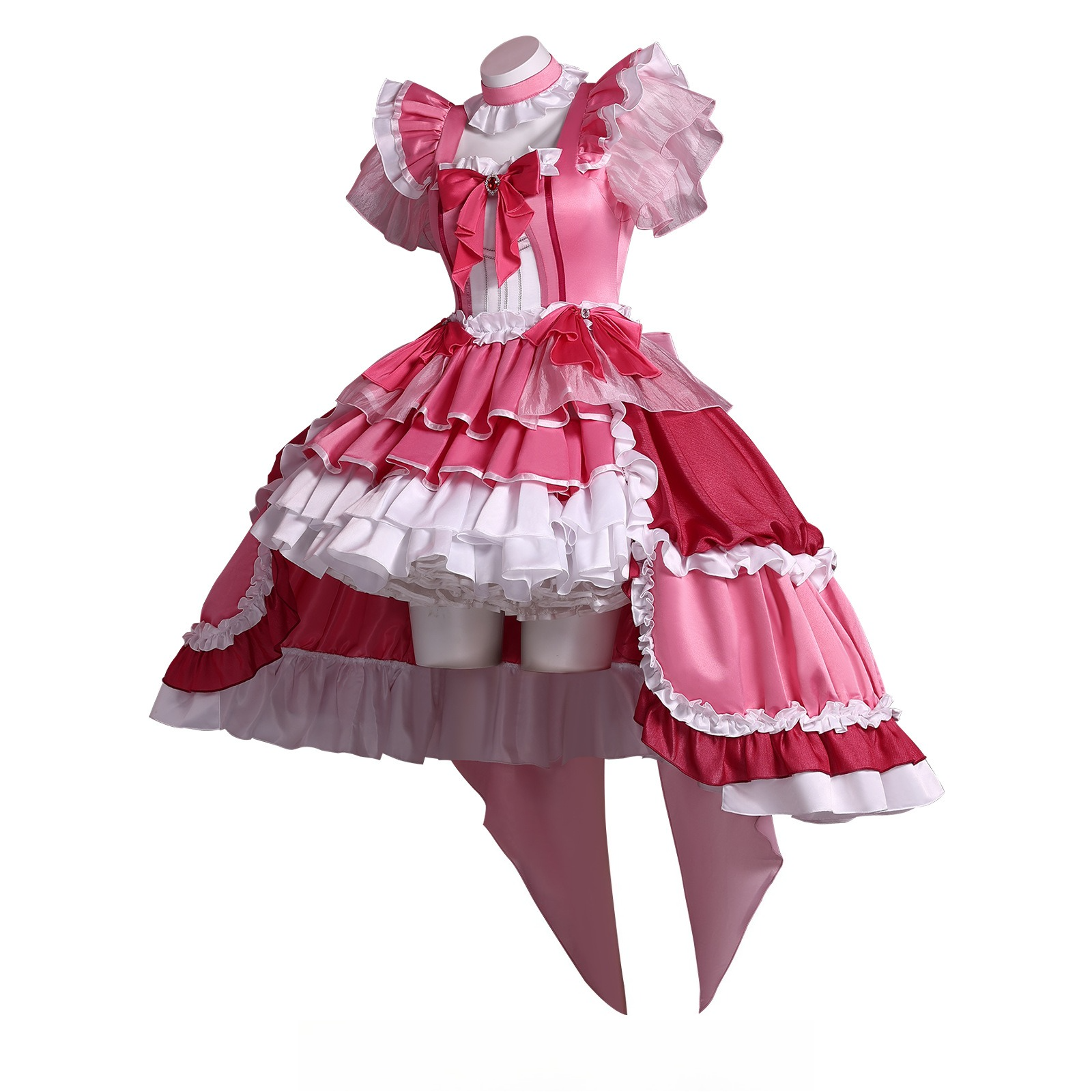 Puella Magi Madoka Magica Sakura Kyoko Magia Outfit, Sweet Cake Dress Anime Cosplay Costume, Ready to Wear Magical Girl Cosplay Dress - Halloweez