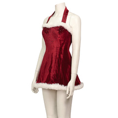 Halloweez Retro Christmas Dress with Cape - Love Actually 2023 Costume - Halloweez