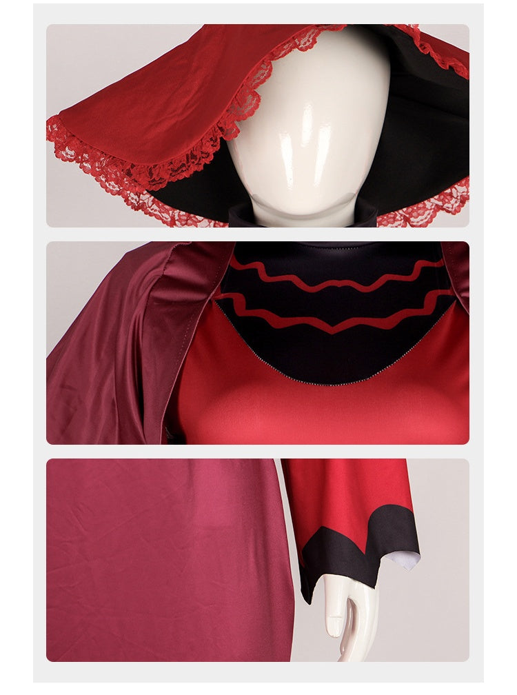 Hell's Hotel Female Demon Lord Rosie Cosplay Costume - Tight Long Dress for Halloween Stage Performance