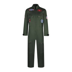 Halloween Top Gun Pilot Costume Cosplay Jumpsuit for Bar Party Sports Performance - Halloweez