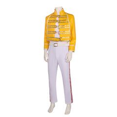Freddie Mercury Stage Performance Costume for Queen Band Cosplay Halloween Performance Outfit