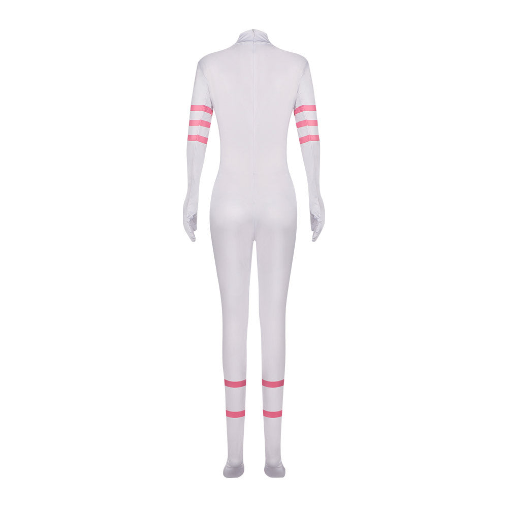 Hell's Hotel Angel Dust Cosplay Jumpsuit Halloween Costume - Hazbin Hotel Anime Outfit - Halloweez