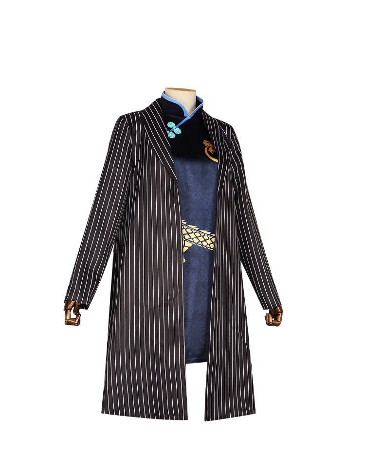 Blue Archive Hifumi Cosplay Costume - Blue Archive碧蓝档案蔚蓝cos服妃咲COSPLAY旗袍西裝外風衣服套裝 - Halloweez