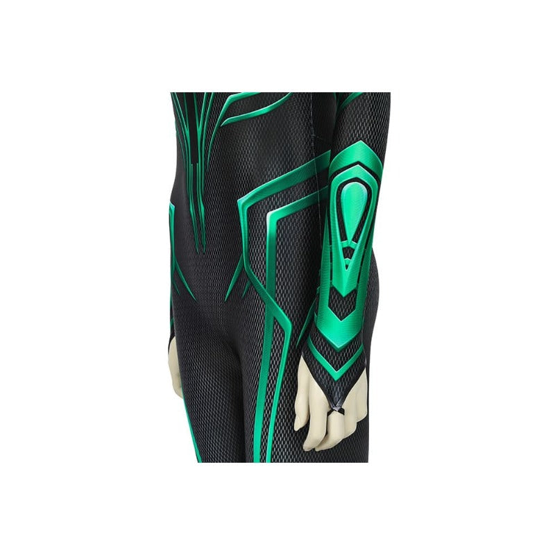 Women's Thor Ragnarok Hela Costume Cosplay Jumpsuit with Cape by Halloweez