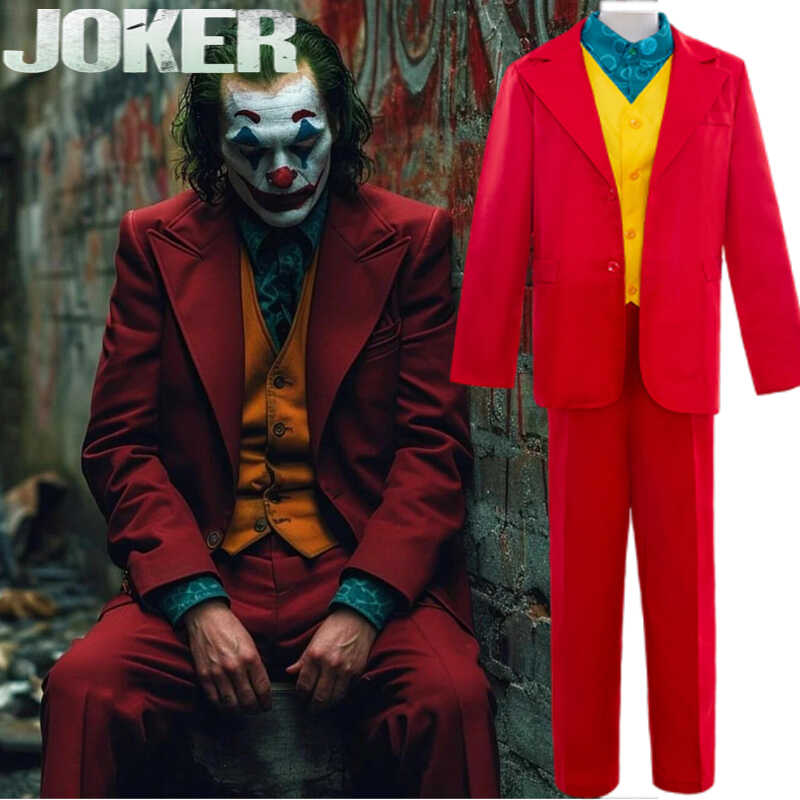 Joaquin Phoenix Joker Cosplay Costume for Halloween and Movie Themed Parties - Halloweez
