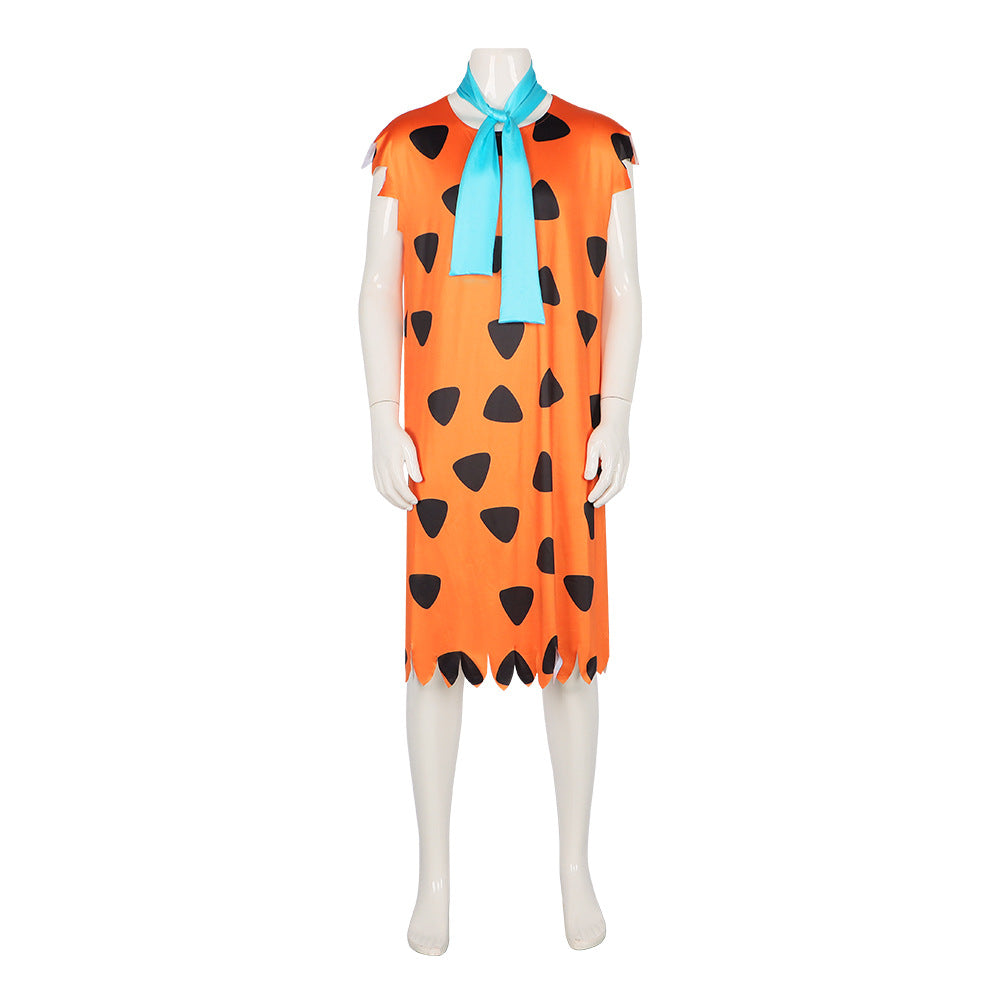 American Animation The Flintstones Fred Flintstone Cosplay Costume for Halloween Party - Halloweez