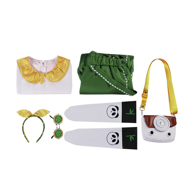 Fifth Personality Cosplay Costume - Identity V Little Girl Rolling Buddy Panda Overalls - Halloweez