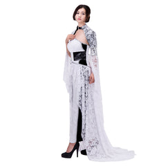 Vestido de noche de cosplay de Lunafreya para mujer de Final Fantasy XV de Halloween