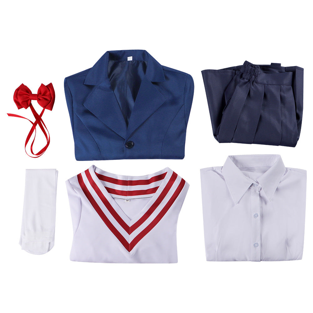 Dandadan Supernatural Armed Cosplay Costume - White Bird Airo School Uniform