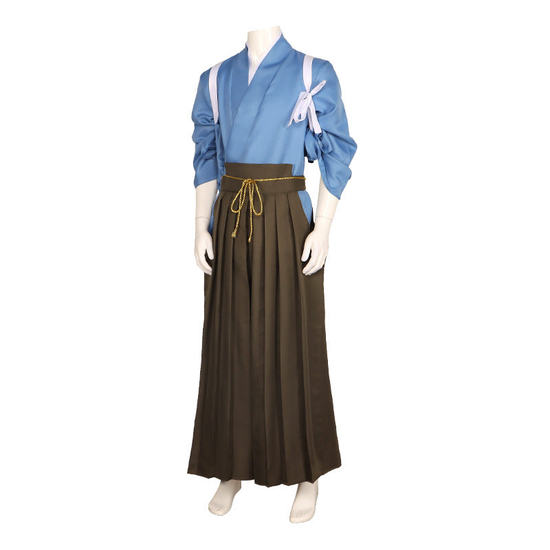 Genshin Impact Kamisato Ayato & Kamisato Ayaka Cosplay Costume Kendo Kimono Game Performance Outfit - Halloweez