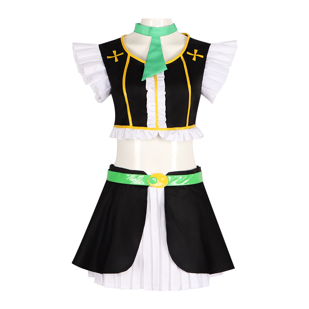 Love Live! Cosplay Costume μ's Hoshizora Rin Stage Performance Outfit - Halloweez