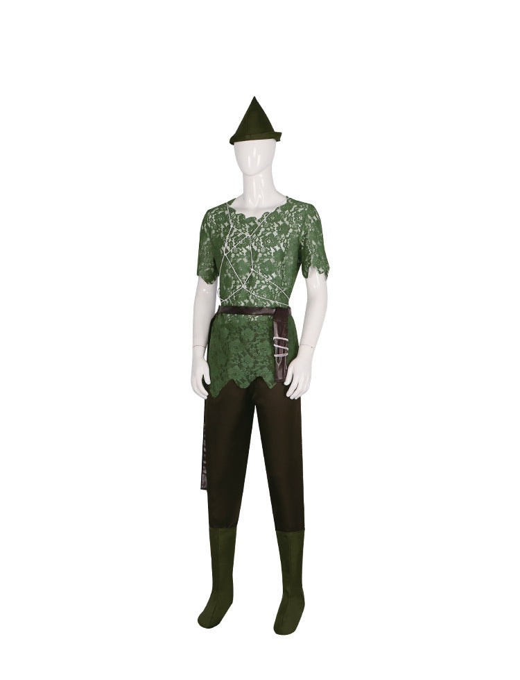 Peter Pan Cosplay Costume - Authentic Peter Pan Outfit for Halloween and Stage Performances - Halloweez