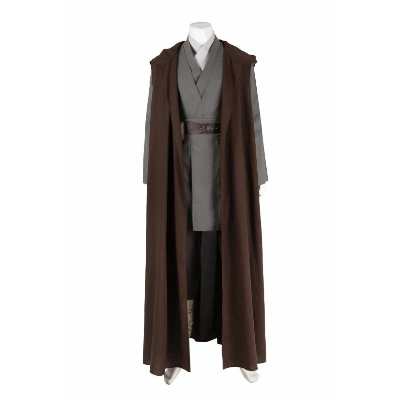 Halloweez Obi-Wan Kenobi Cosplay Costume - Complete Jedi Knight Set for Halloween & Carnival