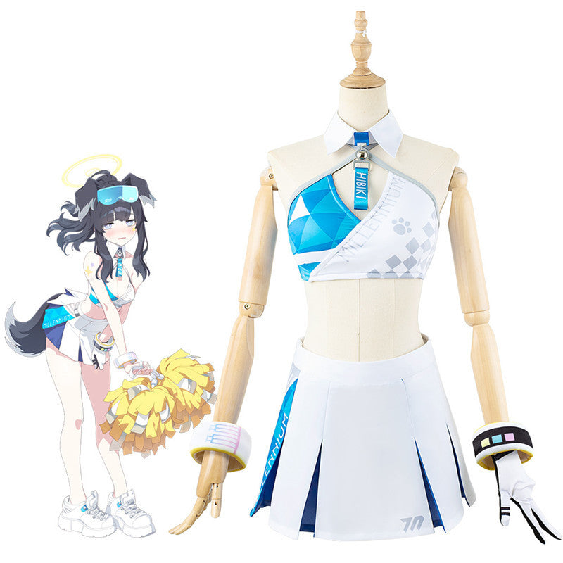 Blue Archive Nekozuka Hibiki Anime Costume Set - 2D Anniversary Cosplay Outfit - Halloweez