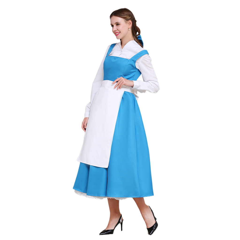 Costume de cosplay Belle pour Halloween | Robe de princesse Disney enchanteresse pour Halloween et cosplay