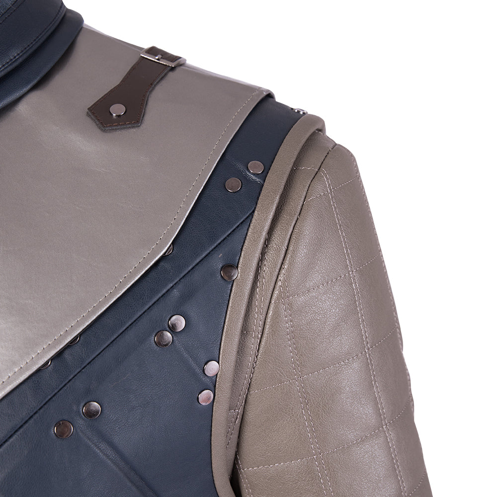 Game of Thrones Season 8 Jon Snow Cosplay Costume, A Song of Ice and Fire Same Style Medieval Outfit for Men - Halloweez