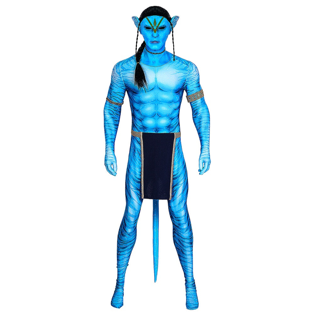 Halloweez Jake Sully Avatar: The Way of Water Male Warrior Costume for Halloween & Special Events - Halloweez