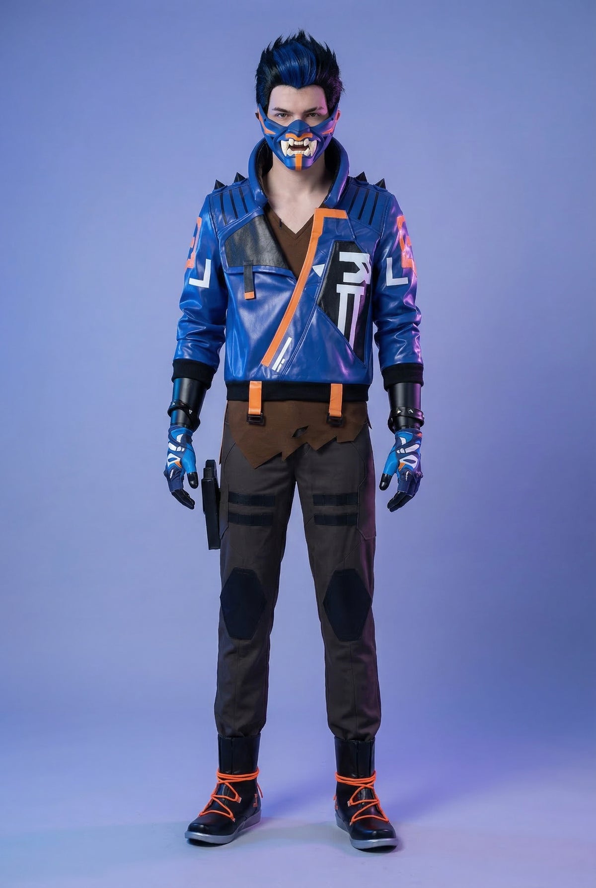 Yoru Cosplay Costume from VALORANT – Full Set with Mask, Gloves & Accessories - Halloweez
