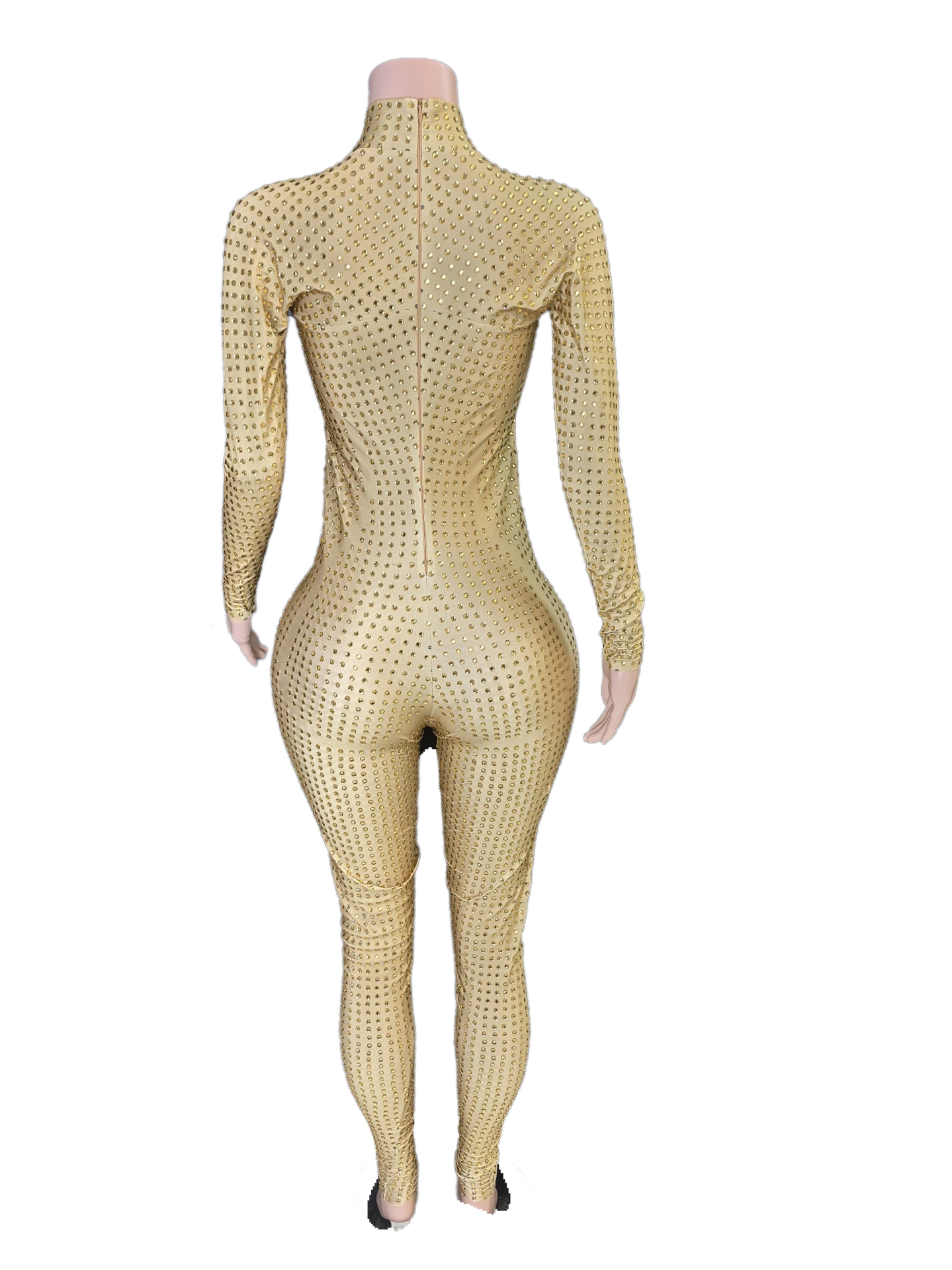 Crystal Pole Dance Bodysuit Sexy Elegant Slimming Stage Performance Costume for Women Party Wear - Halloweez