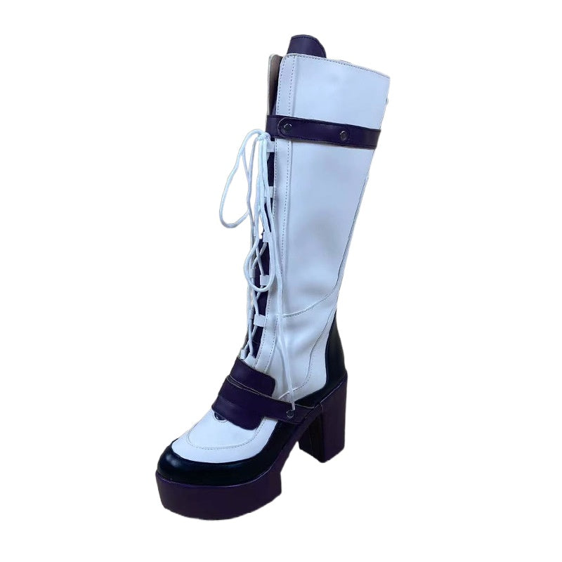 1640 Love and Deep Space Prince Shen Xinghui Star Cosplay Shoes for Anime Conventions - Halloweez