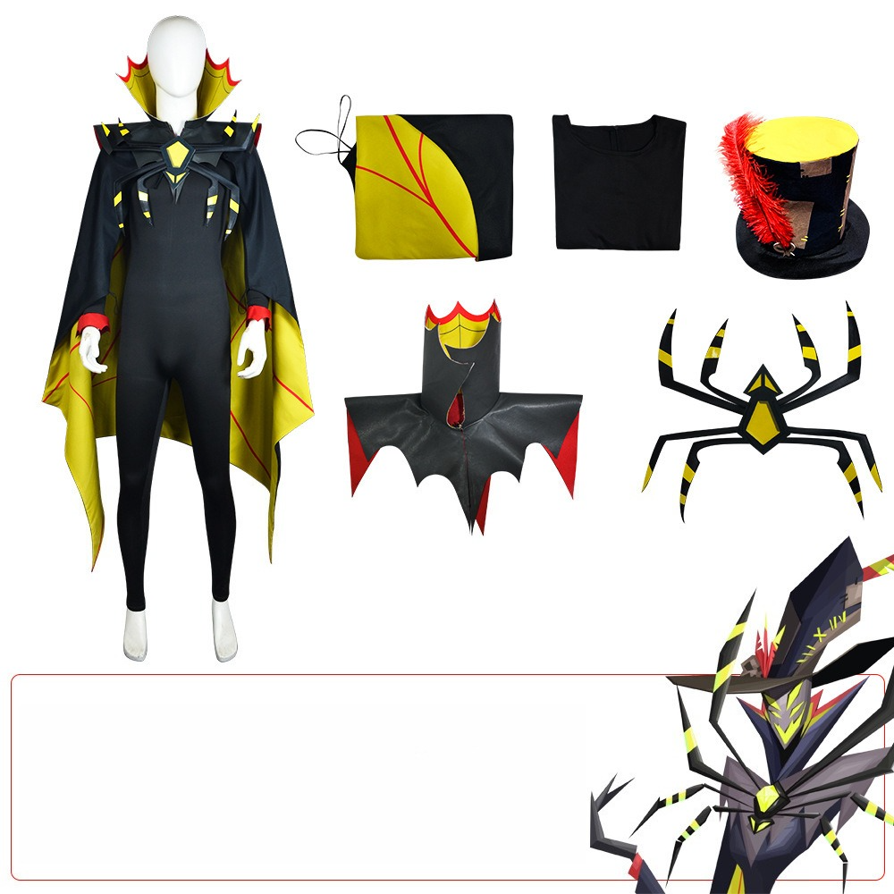 Hazbin Hotel Zestial Sinner Overlord Cosplay Cloak Halloween Costume - Halloweez