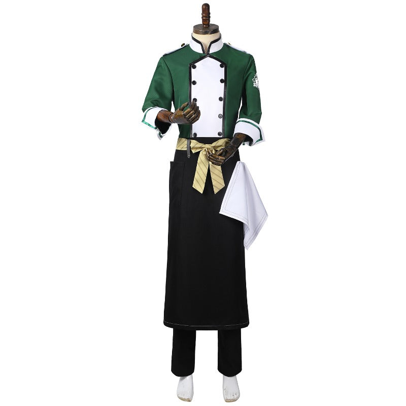 Halloweez NRC Chef Silver Cosplay Costume Set - Customized for Your Perfect Fit
