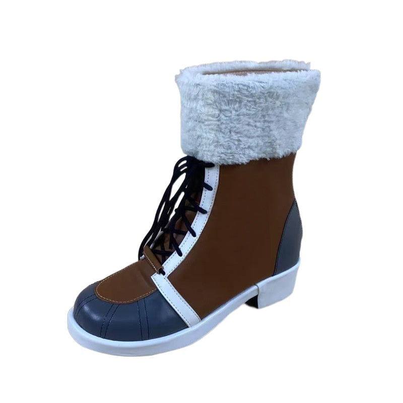 1650 Blue Archive Maki Natsume Camping Cosplay Shoes for Anime Conventions - Halloweez