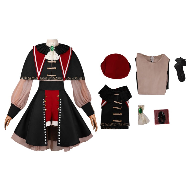 BanG Dream! Ave Mujica 2D Anime Wakaba Mutsumi Cosplay Costume for Women - Halloweez