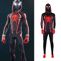 Spider-Man Cosplay Costume Halloween Bodysuit Hood Jumpsuit for Stage Performance and Role Play - Halloweez