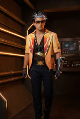 Valorant Neon "Titanfoil" Agent Cosplay Costume Full Set Jumpsuit with Accessories - Halloweez