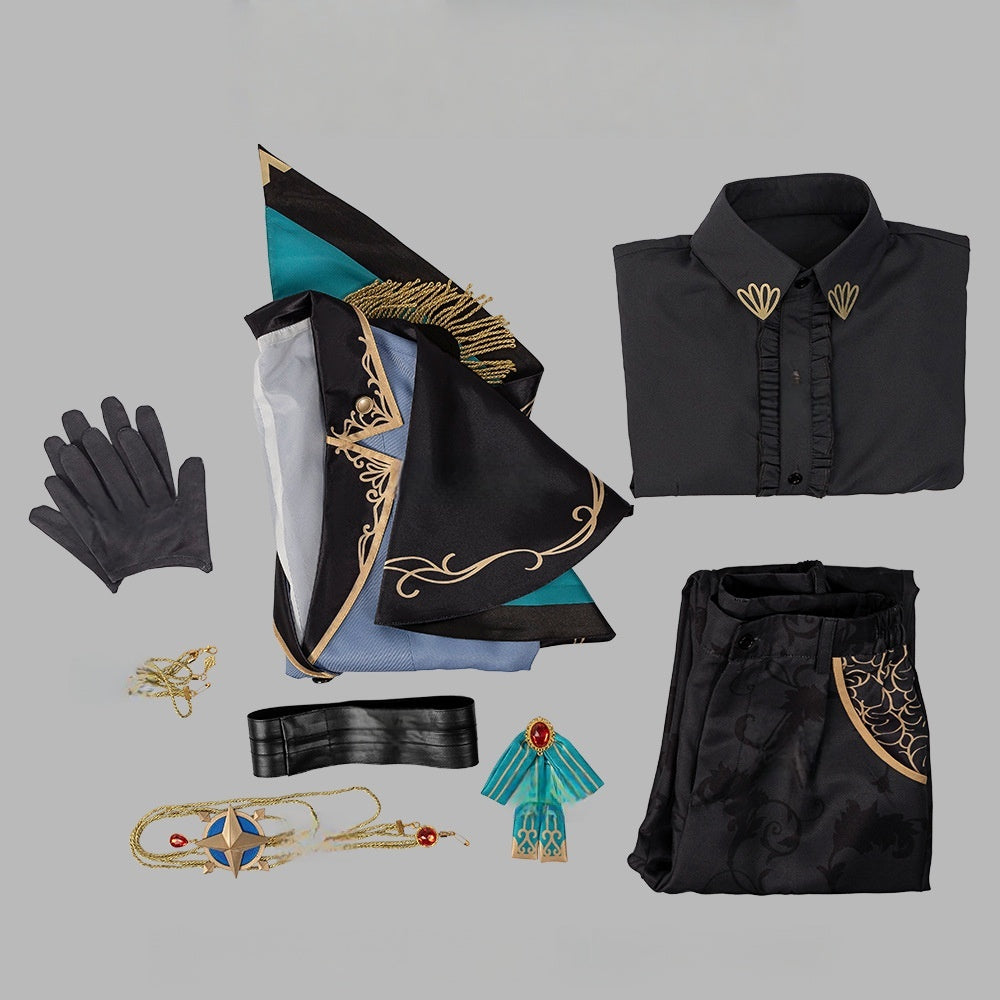 World Project PJSK Asahina Mafuyu Cosplay Costume Anime Maid Uniform Set - Halloweez