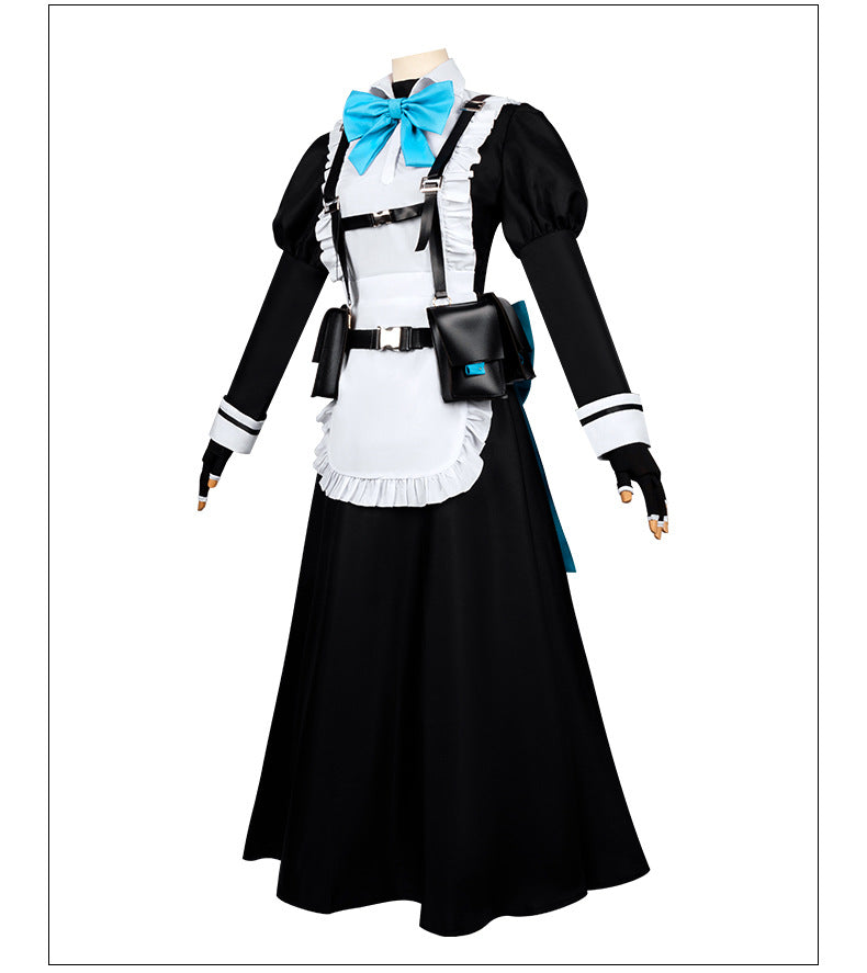 Blue Archive Toki Asuka Cosplay Costume Anime Maid Uniform Women's Full Set - Halloweez