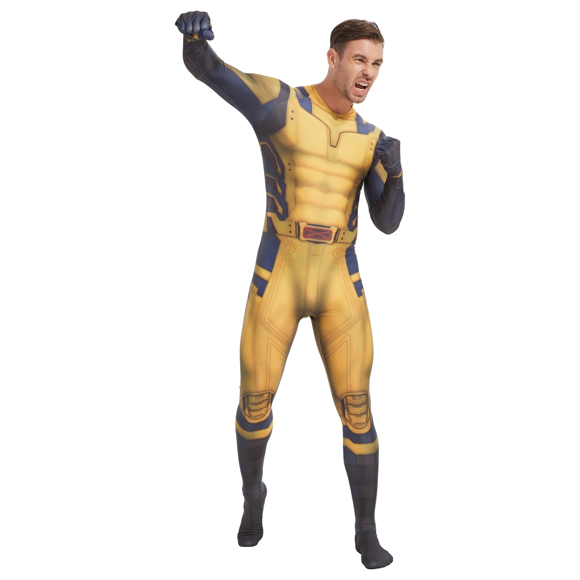 Deadpool and Wolverine Cosplay Costume Anime Tight Suit for Deadpool 3 Movie - Halloweez