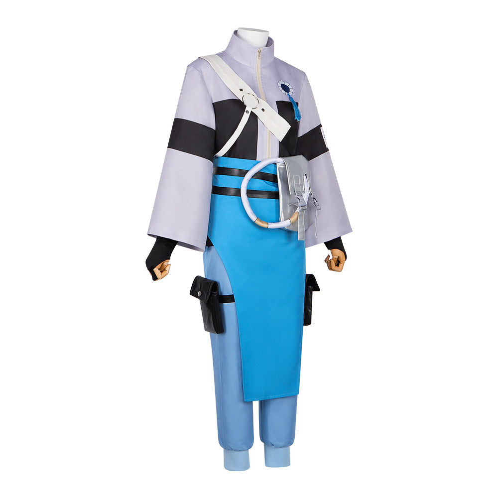 Zanka Abyss Warrior Ghost Cosplay Costume - Game Character Outfit for Halloween Stage Performance and Cosplay Events