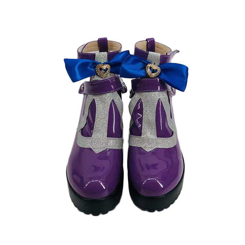 Genshin Impact Fischl Midnight Phantasmagoria Cosplay Shoes for 2D Comic Exhibition - Halloweez