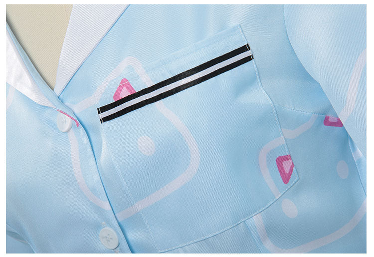 Blue Archive Hase Yuuka Cosplay Women's Pajamas Set - 2D Anime Costume - Halloweez