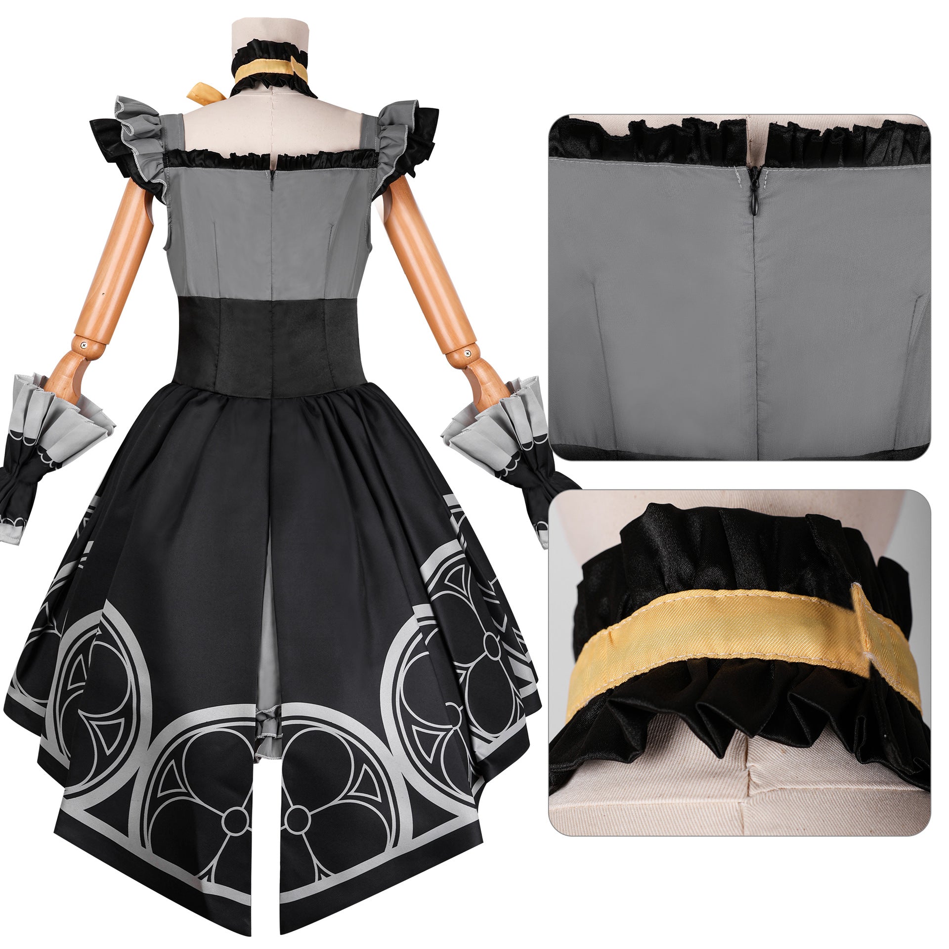 Blue Archive Iroha Mari Cosplay Costume Anime Maid Dress for Female - Halloweez