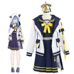 Rainbow Club VTuber Hoshimachi Suisei Hooded Jacket Anniversary Anime Costume Set - Halloweez