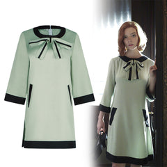 The Queen's Gambit Beth Harmon Cosplay Costume - Same Dress for Stage Performance