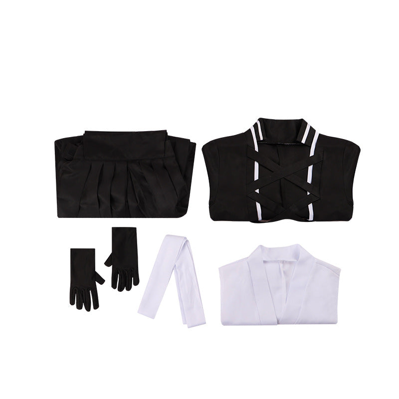 Bleach Ichigo Kurosaki Cosplay Costume - Hollowfication Robe with Cloak - Halloweez