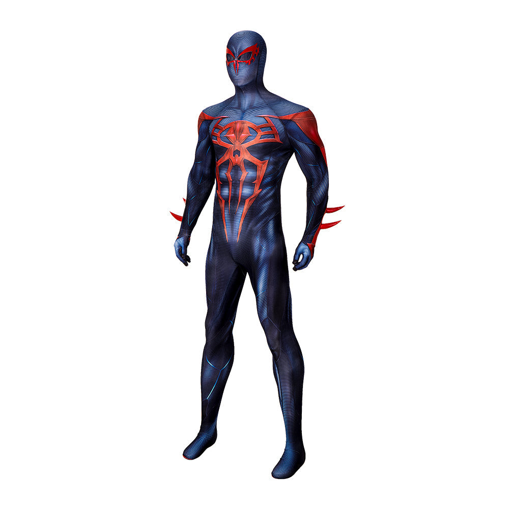 PS4 Spider-Man 2099 Black Suit - Miles Morales Cosplay Costume by Halloweez