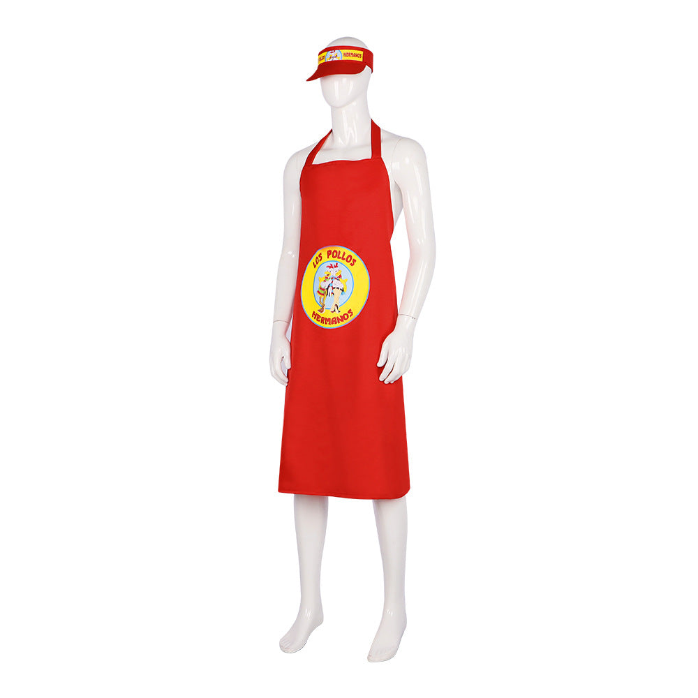 Breaking Bad LOS Pollos Hermanos Apron Hat Cosplay Costume - TV Series Outfit