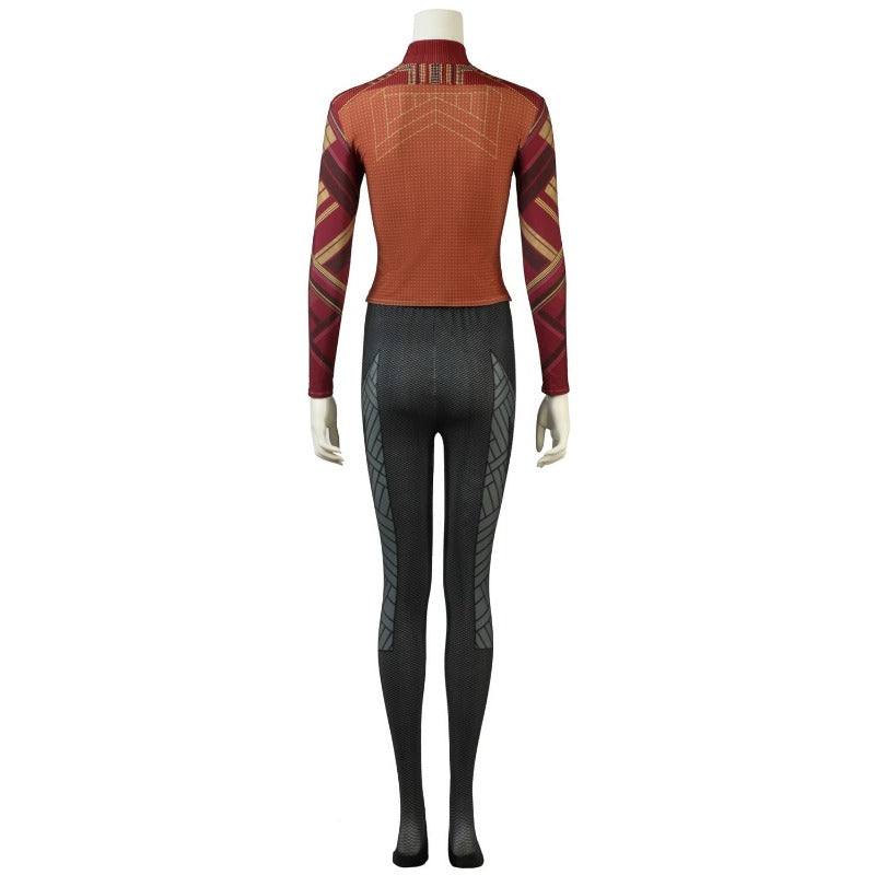 Halloweez Okoye Cosplay Costume for Women - Wakanda Inspired Halloween Carnival Attire